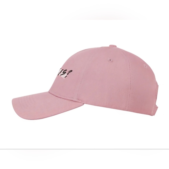 The Kooples Pink Wood Logo Print Hat NWT